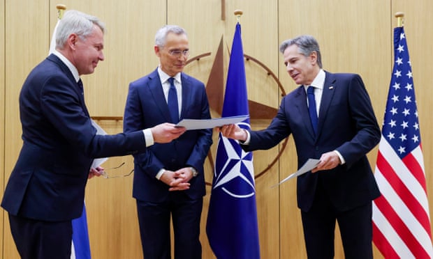 US Sees in Finland’s NATO Accession Encirclement of Russia