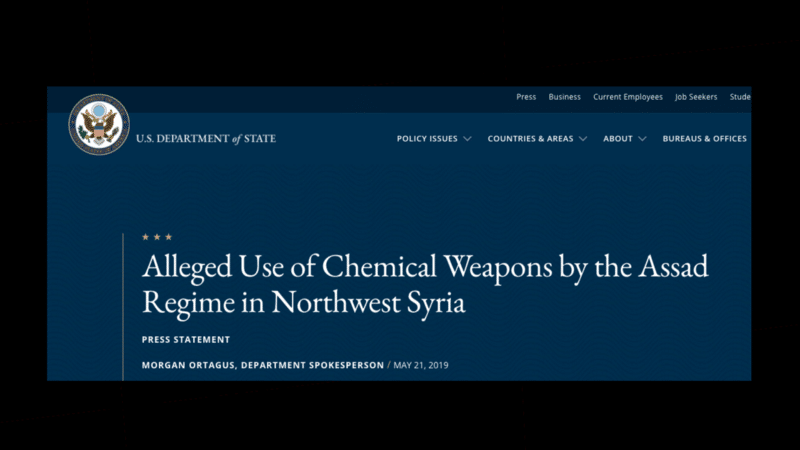 US Accuses Syria Of More Chemical Attacks Just As Chemical Weapons Narrative Crumbles