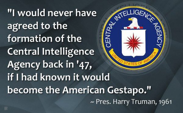 Truman Was Right About the CIA