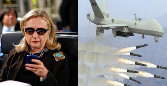 Clinton Discussed Top Secret CIA Drone Info, Approved Drone Strikes, Via Her Blackberry