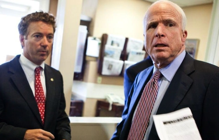 Rand Paul Calls For Congress To Demand War Powers Authorization . . . John McCain Says Paul Is ‘Wrong’ and Alone In The Senate