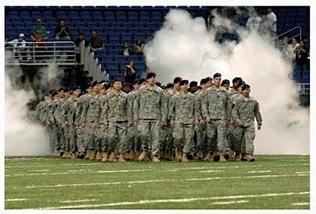The Super Bowl Promotes War