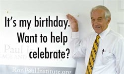 It’s Ron Paul’s Birthday. Guess What He Wants?