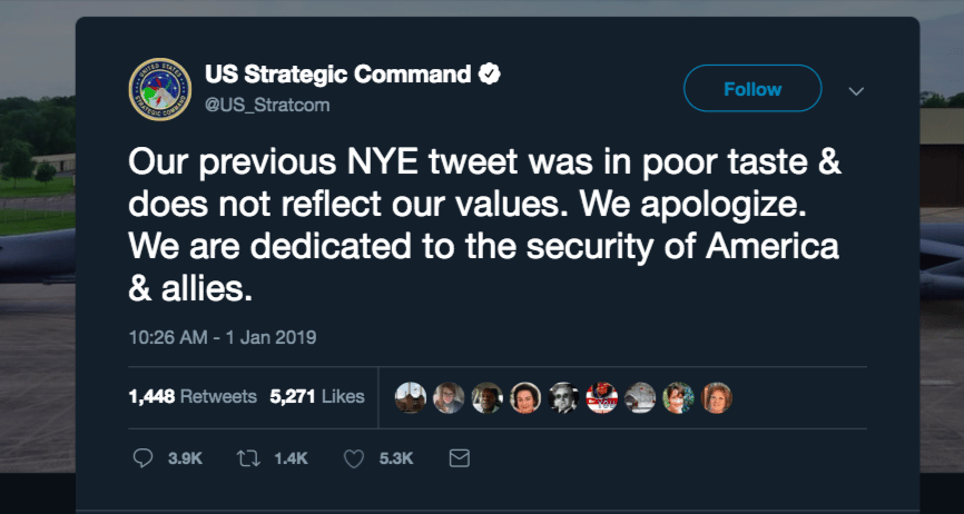 US Military Apologizes For Posting Uncomfortably Honest Tweet