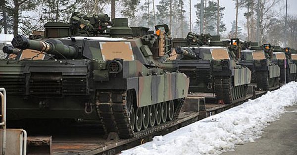 Hundreds Of US Tanks Arrive In Europe To Support NATO Anti-Russian Buildup