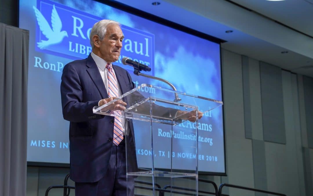Ron Paul, Featured Speaker at November Event