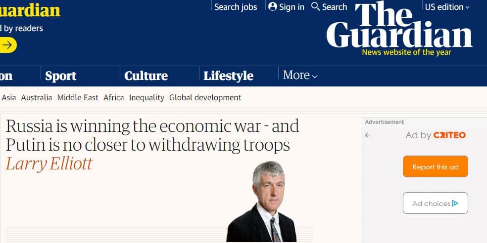As Sanctions Fail to Work and Russia's Advance Continues, Western Media Changes its Tune on Ukraine