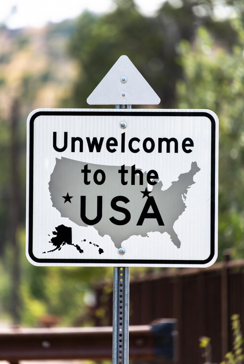 unwelcome to the US