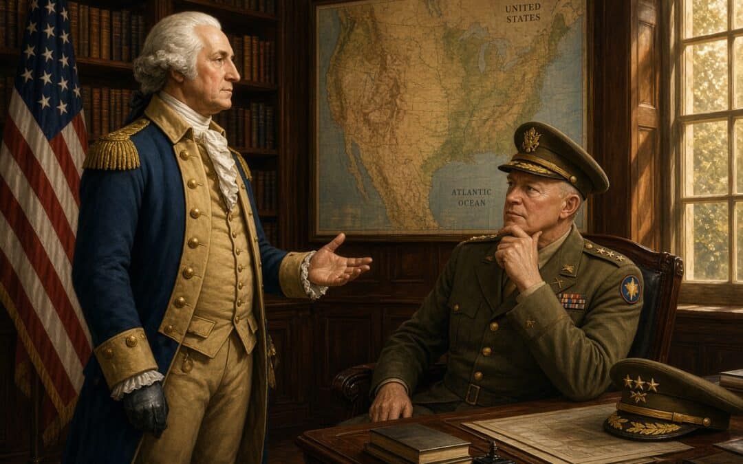 Eisenhower and Washington Both Spoke Out Against War
