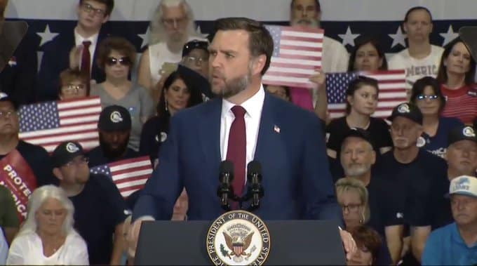 jd vance stump speech